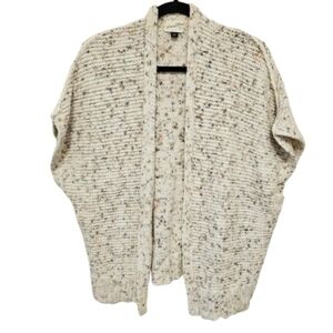 Universal Thread Cream Speckled Open-Front Sweater Cardigsn Size OSFM